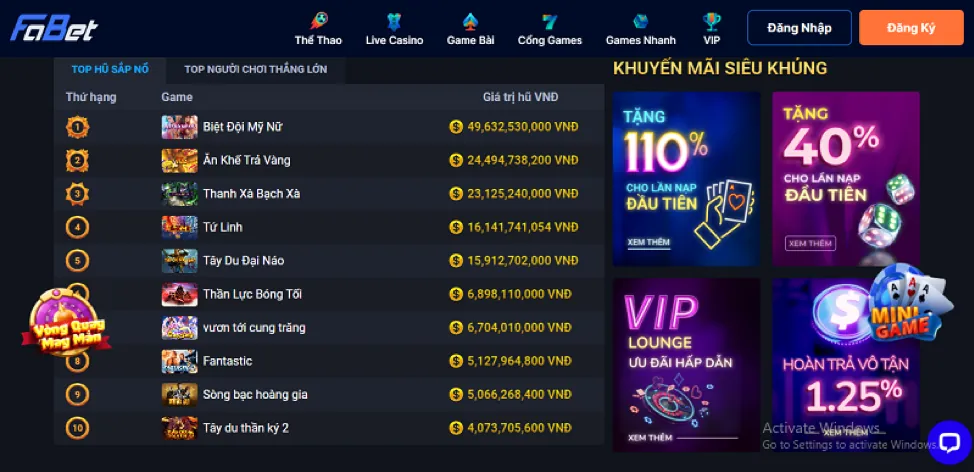 Cá cược thể thao sôi động tại iwin nhà cái